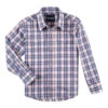 Wrangler | Boys Orange/Blue Plaid Wrinkle Resistant LS Snap Shirt -Western Cowboy Equipment Shop 112324676 LF01 SWLL PRD