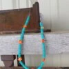 Rustic Rose Jewelry | 15” Orange Spiny Oyster Stars & Faux Turquoise Necklace 1 Rustic Rose Jewelry | 15” Orange Spiny Oyster Stars & Faux Turquoise Necklace -Western Cowboy Equipment Shop 1D949E12 AF73 4086 A514 C59AA8B2EA21