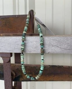 Rustic Rose Jewelry | 20” African Turquoise Necklace
