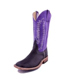 Anderson Bean | Tumbled Black Oiled Shoulder Boot