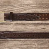 Texas Saddlery | Chocolate Buckstitch Combo Belt -Western Cowboy Equipment Shop CBC