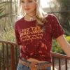 Cruel | Burgundy Hit The Road Jack T-Shirt -Western Cowboy Equipment Shop CTK7351004 1