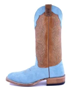 Fenoglio Boot Co. | Tiffany Blue Roughout Ladies Boot -Western Cowboy Equipment Shop Fenoglio Boot Co. Ladies Tiffany Blue Roughout Ladies Boot 1