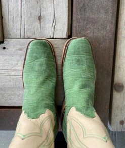 Olathe Boot Co. | Olive Buffed Elephant Tall Top Boot -Western Cowboy Equipment Shop FullSizeRender2 f0b6a85c 725b 471e 9266 8208aad041b5