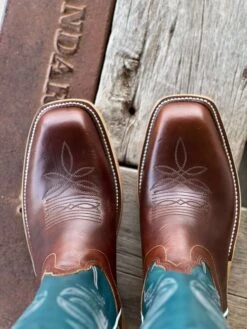 Olathe Boot Co. | Chocolate Horsebutt Boot -Western Cowboy Equipment Shop IMG 0312 1