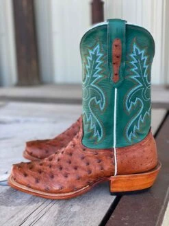 Fenoglio Boot Co. | Cognac Full Quill Ostrich Boot -Western Cowboy Equipment Shop IMG 4532