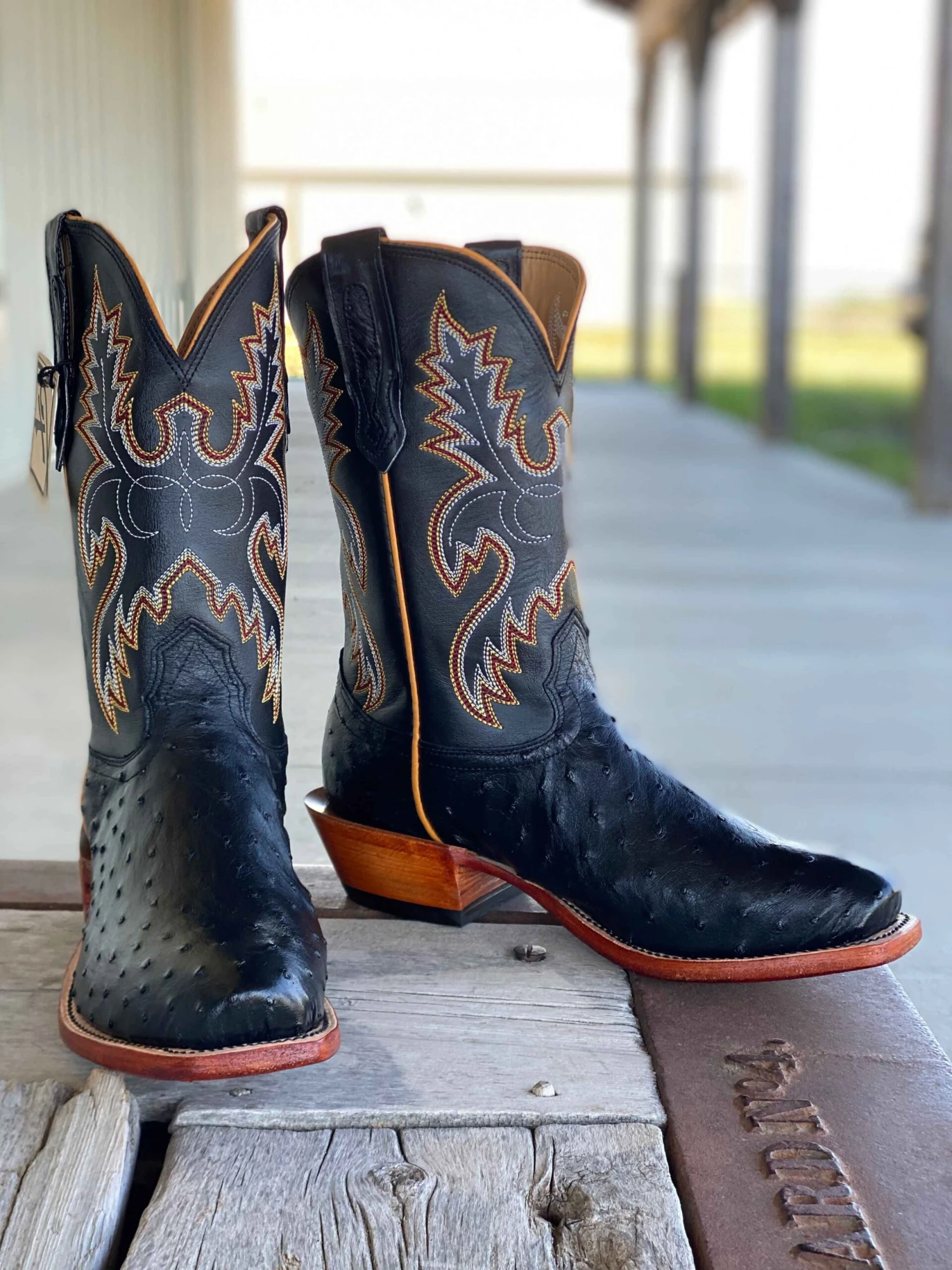 Fenoglio Boot Co. | Black Full Quill Ostrich 3 Fenoglio Boot Co. | Black Full Quill Ostrich