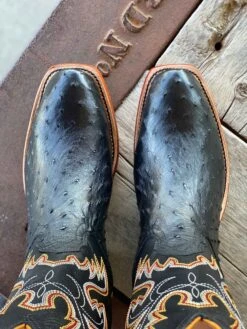 Fenoglio Boot Co. | Black Full Quill Ostrich 7 Fenoglio Boot Co. | Black Full Quill Ostrich -Western Cowboy Equipment Shop IMG 4590
