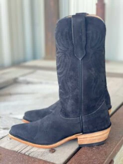 Fenoglio Boot Co. | Black Victoria Roughout Ladies Boot -Western Cowboy Equipment Shop IMG 4702