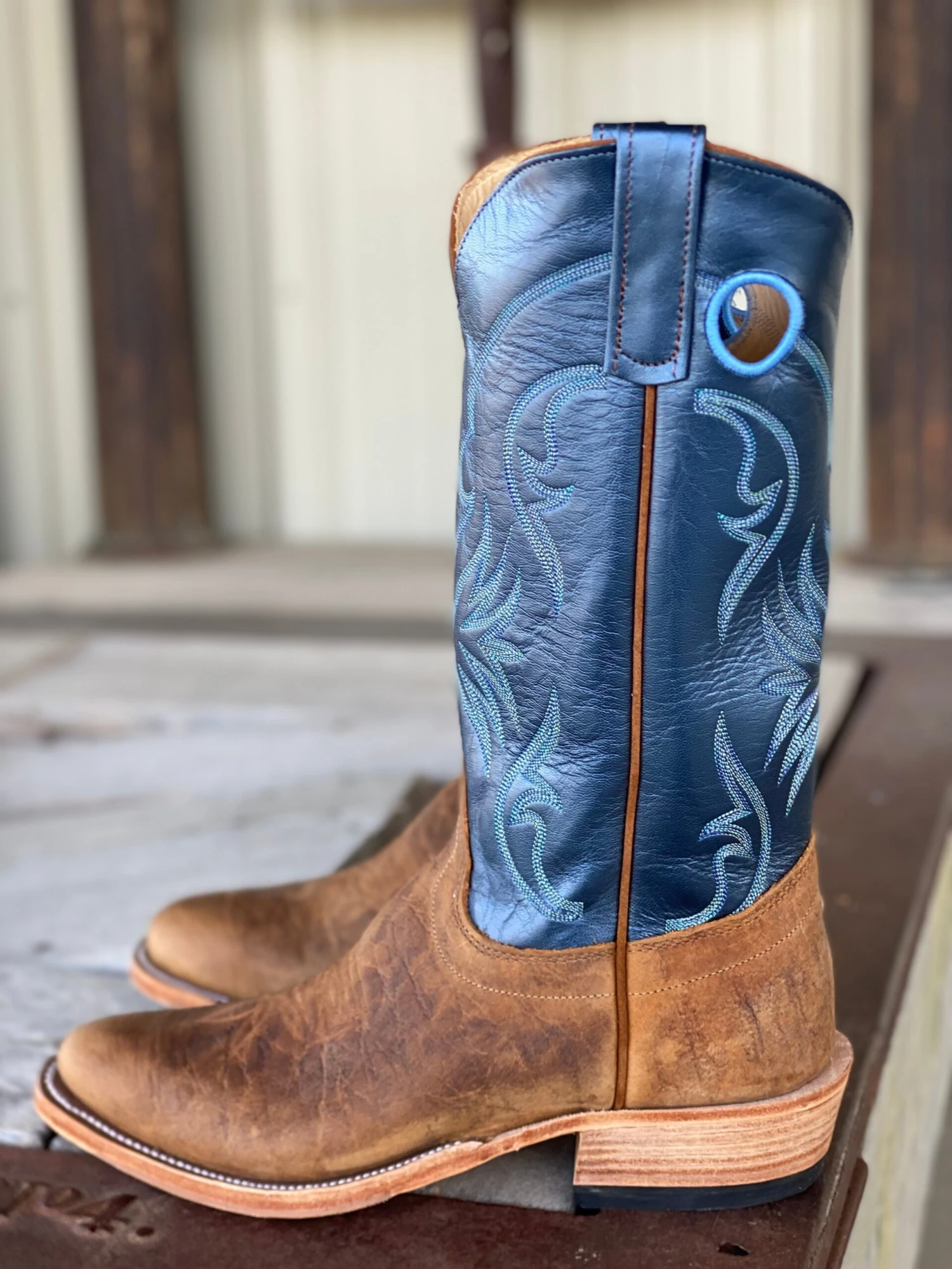 Olathe Boot Co. | Natural Brahma Bison J Toe Boot 4 Olathe Boot Co. | Natural Brahma Bison J Toe Boot - Image 2