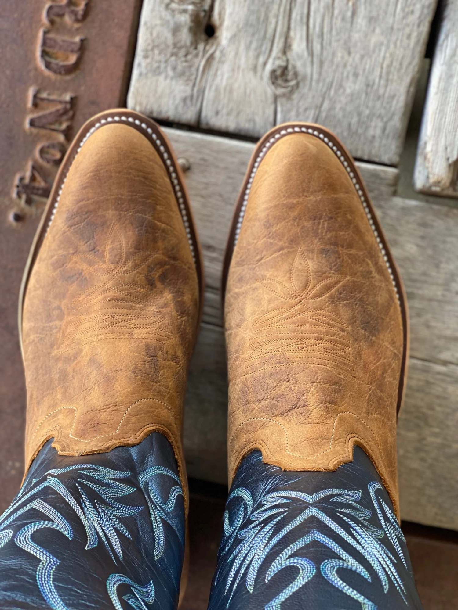 Olathe Boot Co. | Natural Brahma Bison J Toe Boot 5 Olathe Boot Co. | Natural Brahma Bison J Toe Boot - Image 3