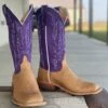 Anderson Bean | Teak Crazyhorse Purple Mad Dog Boot