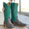 Fenoglio Boot Co. | Grey Cape Buffalo Ladies Boot -Western Cowboy Equipment Shop IMG 5940