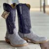 Fenoglio Boot Co. | Grey Vintage Lizard Boot -Western Cowboy Equipment Shop IMG 8290 1