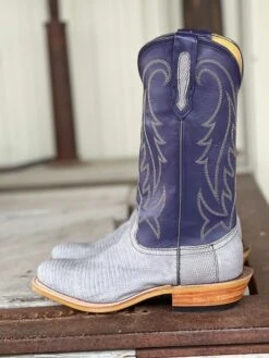 Fenoglio Boot Co. | Grey Vintage Lizard Boot -Western Cowboy Equipment Shop IMG 8291 1