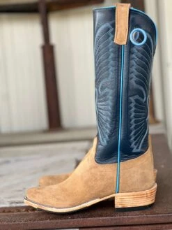 Olathe Boot Co. | Tan Newman KS Toe Tall Top Boot -Western Cowboy Equipment Shop IMG 8686 1
