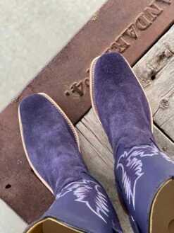 Fenoglio Boot Co. | Electric Purple Roughout Boot -Western Cowboy Equipment Shop IMG 8939