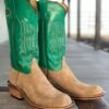 Olathe Boot Co. | Teak Crazyhorse Roughout Boot -Western Cowboy Equipment Shop IMG 1502
