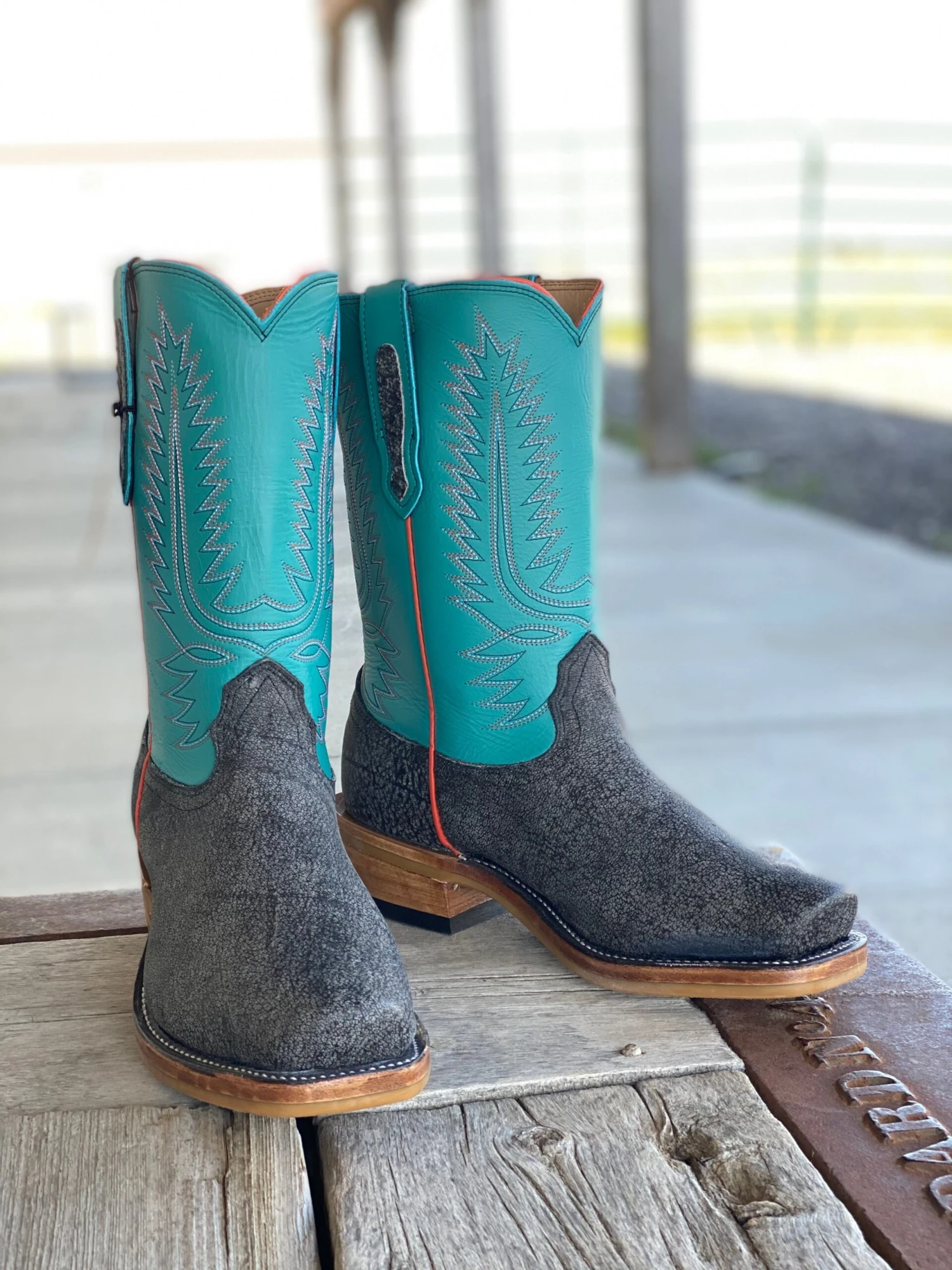 Fenoglio Boot Co. | Grey Cape Buffalo 11" Top Boot 3 Fenoglio Boot Co. | Grey Cape Buffalo 11" Top Boot