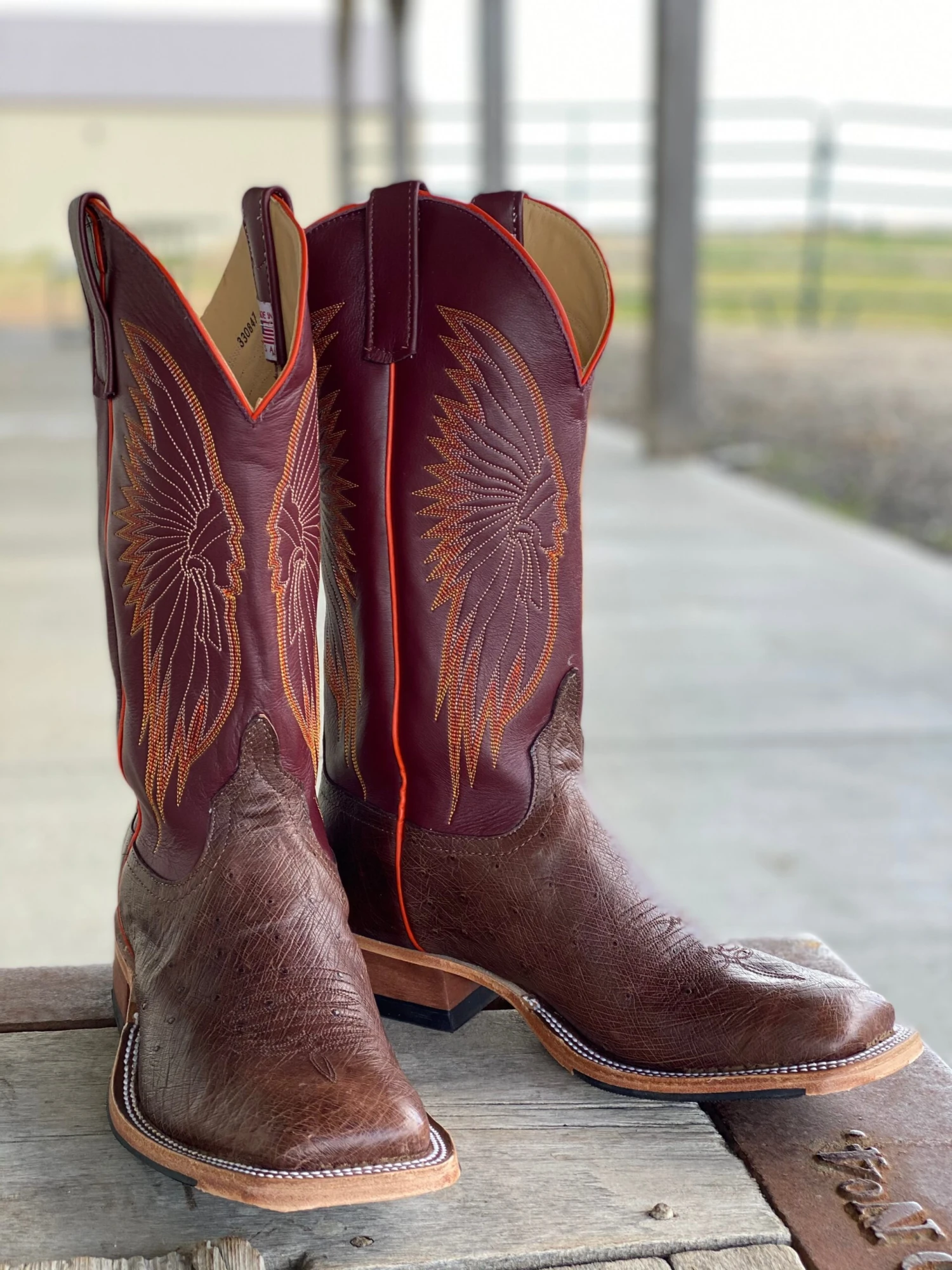 Anderson Bean | Kango Tobacco MD Smooth Quill Ostrich Boot 3 Anderson Bean | Kango Tobacco MD Smooth Quill Ostrich Boot