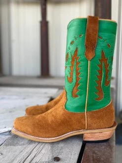 Fenoglio Boot Co. | Red Brown Roughout Boot -Western Cowboy Equipment Shop IMG 4841