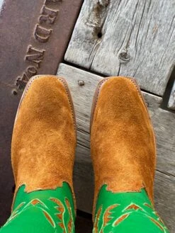 Fenoglio Boot Co. | Red Brown Roughout Boot -Western Cowboy Equipment Shop IMG 4844 edb76ea8 c0a1 4f04 b63a 76b62a2d188d