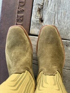 Fenoglio Boot Co. | Olive Arizona Rough Out Boot 7 Fenoglio Boot Co. | Olive Arizona Rough Out Boot -Western Cowboy Equipment Shop IMG 5097