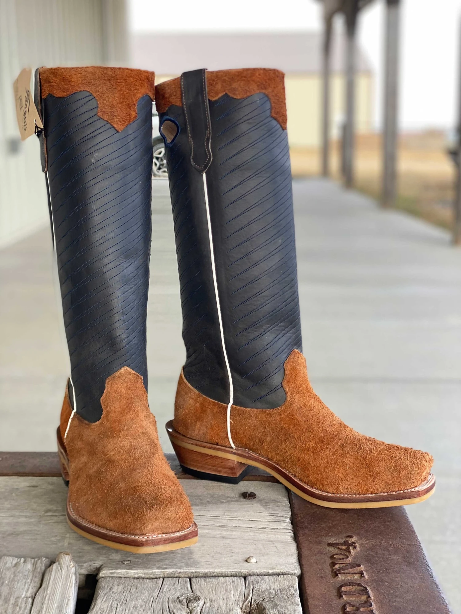 Fenoglio Boot Co. | Shrunken Bison Roughout Boot 3 Fenoglio Boot Co. | Shrunken Bison Roughout Boot