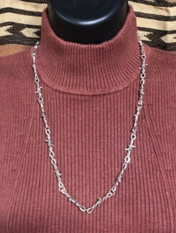 Rustic Rose Jewelry | Small Barbed Wire Lariat Necklaces -Western Cowboy Equipment Shop IMG 7425