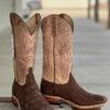 Anderson Bean | Chocolate Nubuck Alligator Boot -Western Cowboy Equipment Shop IMG 7861