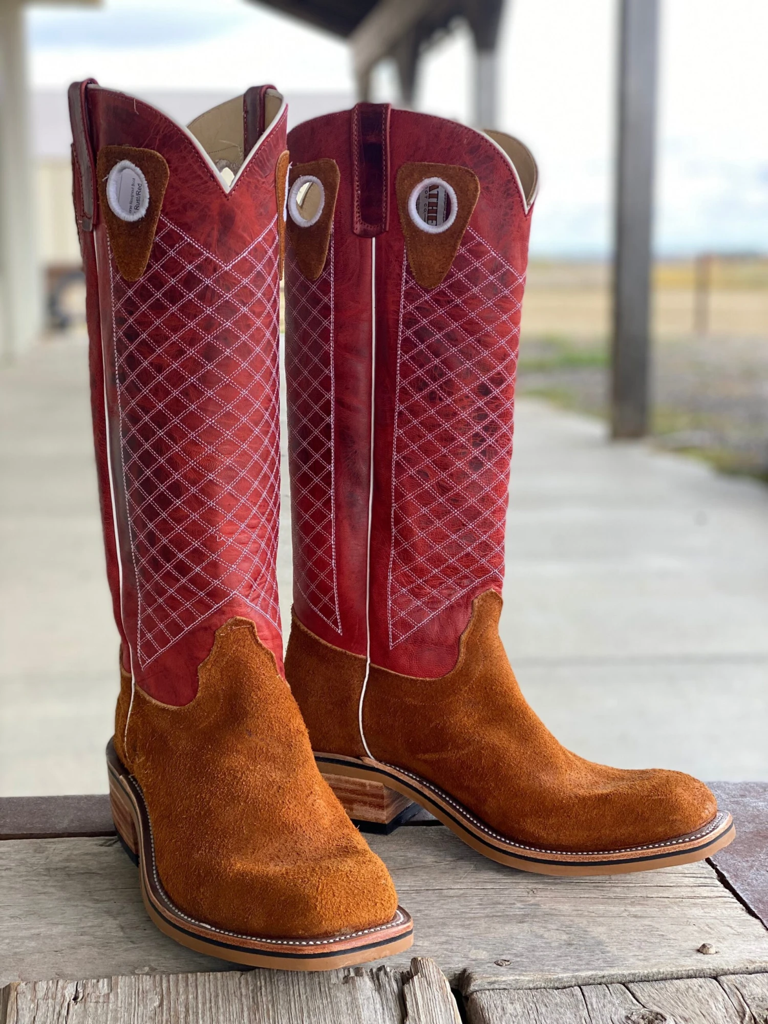 Olathe Boot Co. | Rust Crazy Horse Roughout Boot 3 Olathe Boot Co. | Rust Crazy Horse Roughout Boot