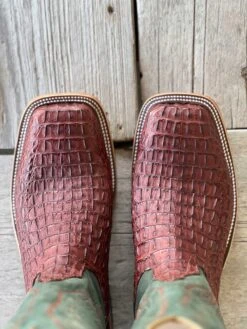 Anderson Bean | Rust Lux Hornback Caiman Boot -Western Cowboy Equipment Shop IMG 9231