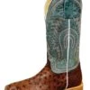 Macie Bean Top Hand | Kango Tobac FQ Ostrich/Vail Sky Ladies Boot -Western Cowboy Equipment Shop M2032
