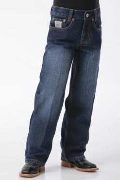 Cinch | Boys Dark Finish Regular Fit White Label Jean