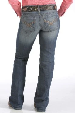 Cinch | Ada Relaxed Fit Mid Rise Medium Stonewash Jean -Western Cowboy Equipment Shop MJ80252071