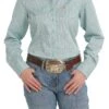 Cinch | Ladies Lt Blue Tencel Stripe LS Shirt -Western Cowboy Equipment Shop MSW9164198
