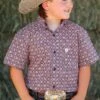 Cinch | Boys Multi Print SS Shirt -Western Cowboy Equipment Shop MTW7140026 1