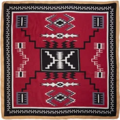 Wyoming Traders | Aztec Silk Wild Rag 9 Wyoming Traders | Aztec Silk Wild Rag -Western Cowboy Equipment Shop Maroon Black 1