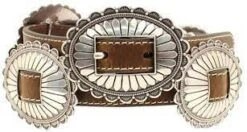 Nocona | Oval Concho Leather Belt