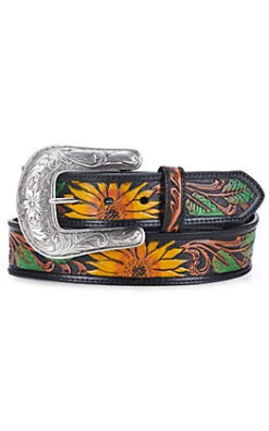 Nocona | Sunflower Tooled Belt