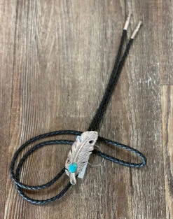 MF Silver Feather Bolo