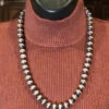 Rustic Rose Jewelry | 24" 12mm Sterling Silver Navajo Pearl Necklace -Western Cowboy Equipment Shop UNADJUSTEDNONRAW thumb 26