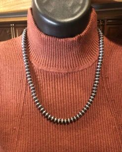 Rustic Rose Jewelry | 20” Navajo Pearl Saucer Beads Necklace
