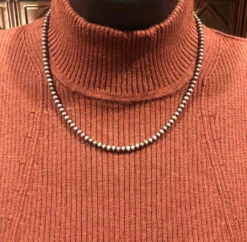 Rustic Rose Jewelry | 16" 4mm Navajo Pearl Necklace