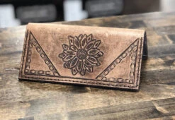 Cedar Ridge Leather | Hand Stamped Leather Checkbook Cover -Western Cowboy Equipment Shop UNADJUSTEDNONRAW thumb 51
