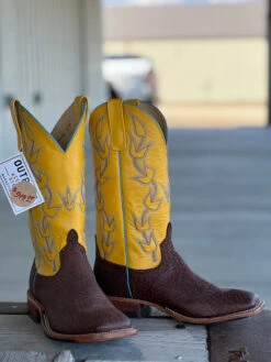 Anderson Bean | Brown Slanted Buffalo Boot