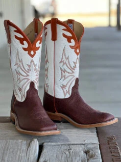 Anderson Bean | Rust Slanted Buffalo Boot