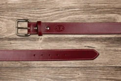 Texas Saddlery | Burgundy Latigo Belt