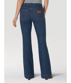 Wrangler | Retro Green Jean - Yasmin High Rise Trouser -Western Cowboy Equipment Shop download 9