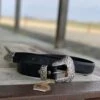 Vintage Bison | Black Winslet Belt -Western Cowboy Equipment Shop vb winslet